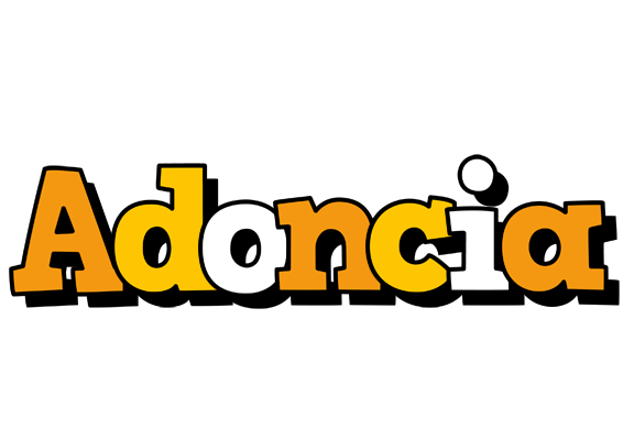 Adoncia cartoon logo