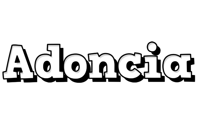 Adoncia snowing logo