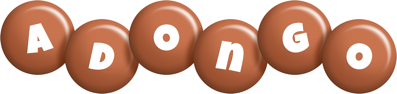 Adongo candy-brown logo