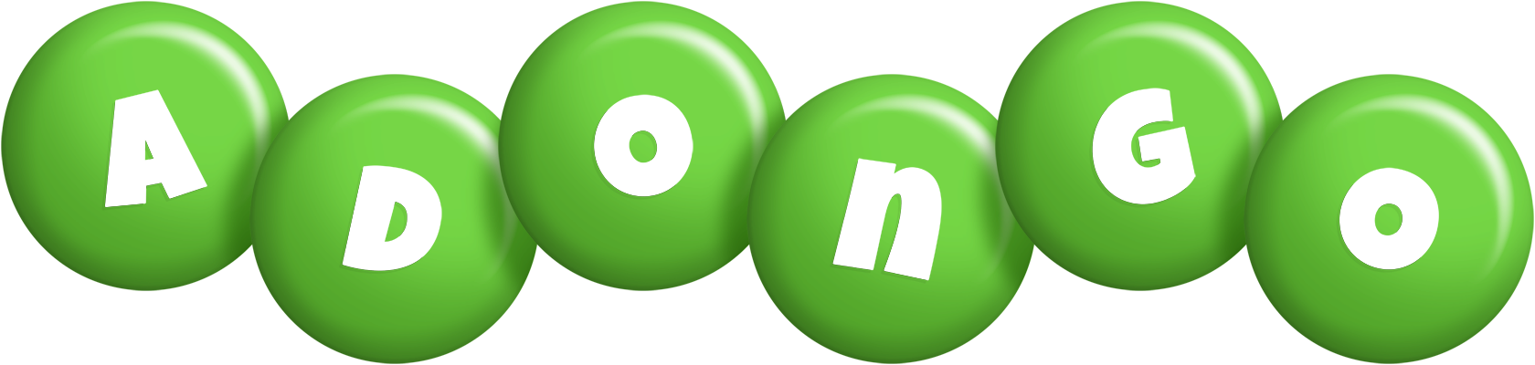 Adongo candy-green logo