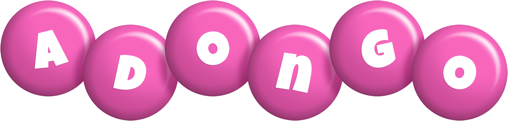 Adongo candy-pink logo