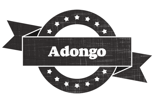 Adongo grunge logo