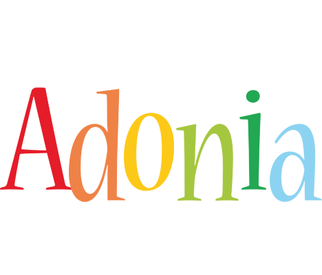 Adonia birthday logo
