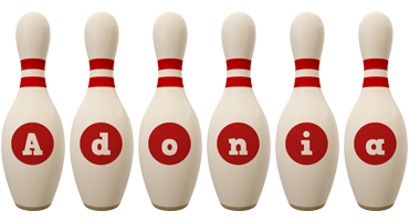 Adonia bowling-pin logo