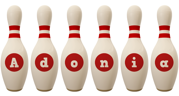 Adonia bowling-pin logo