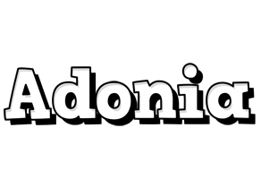 Adonia snowing logo