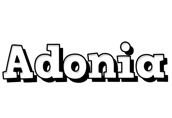 Adonia snowing logo