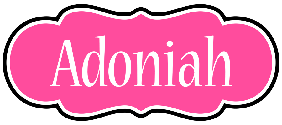 Adoniah invitation logo