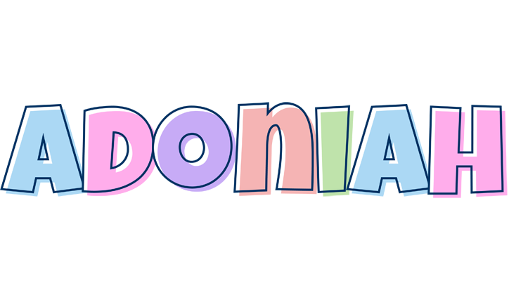 Adoniah pastel logo