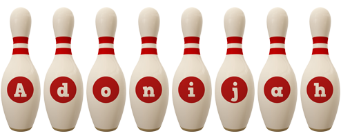 Adonijah bowling-pin logo