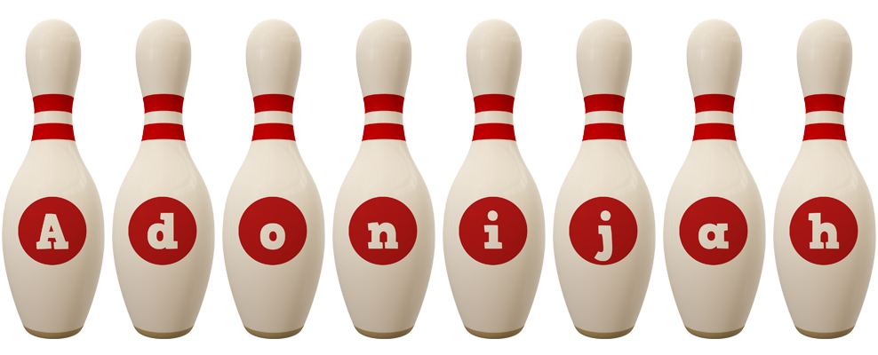 Adonijah bowling-pin logo