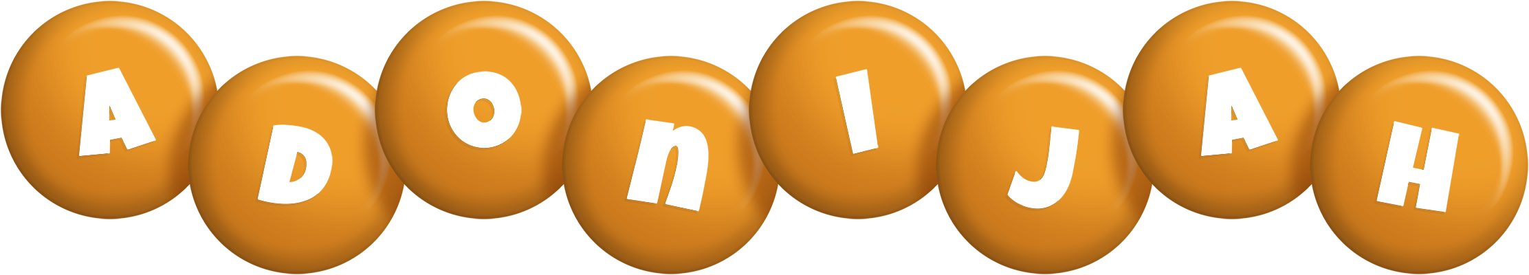 Adonijah candy-orange logo