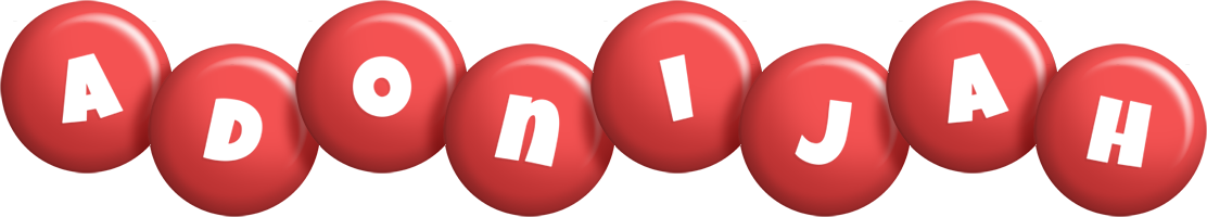 Adonijah candy-red logo