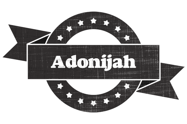 Adonijah grunge logo