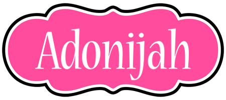 Adonijah invitation logo