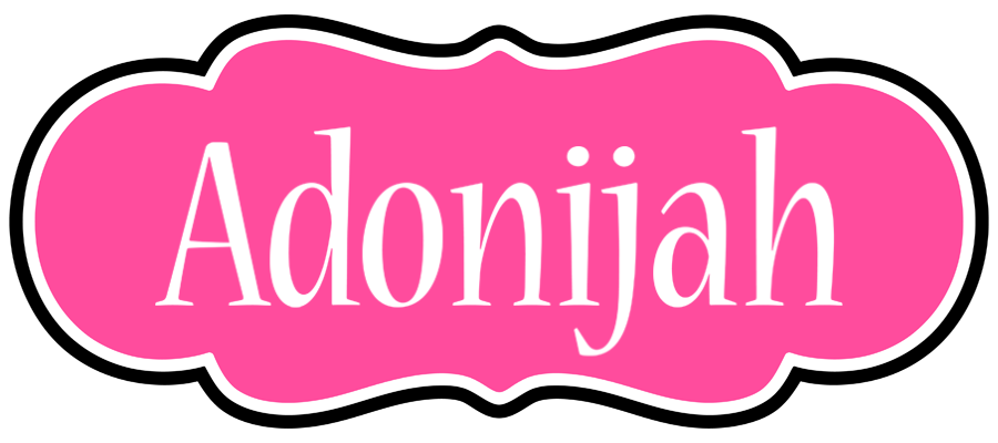 Adonijah invitation logo