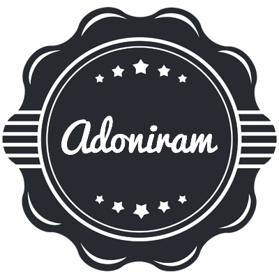 Adoniram badge logo