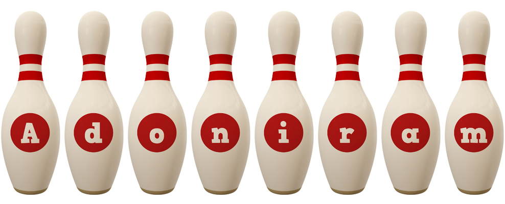 Adoniram bowling-pin logo