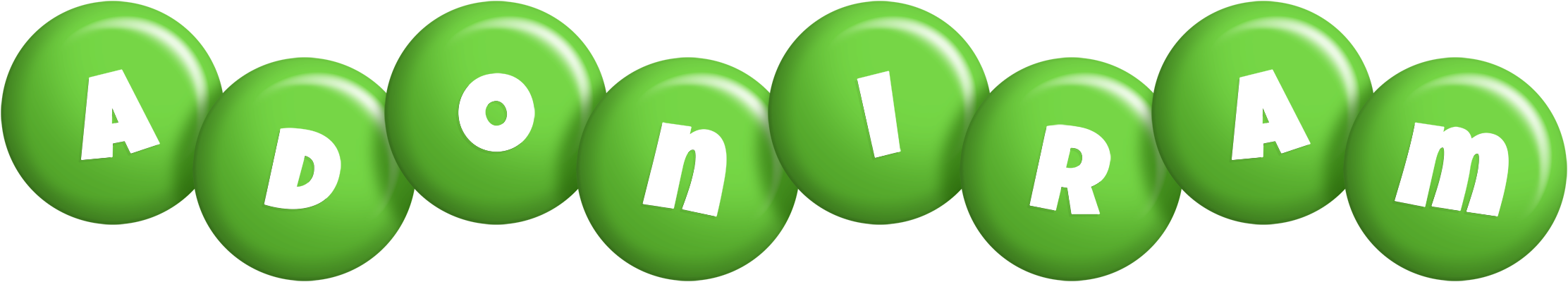 Adoniram candy-green logo