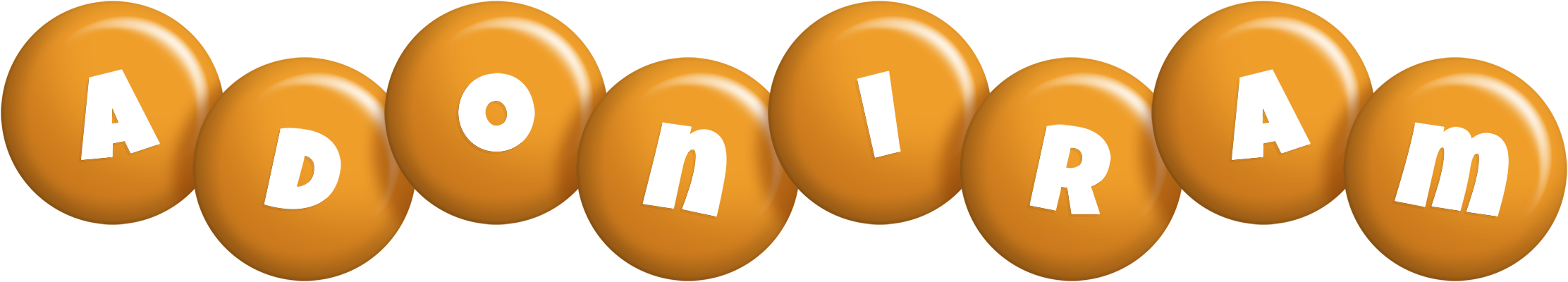 Adoniram candy-orange logo