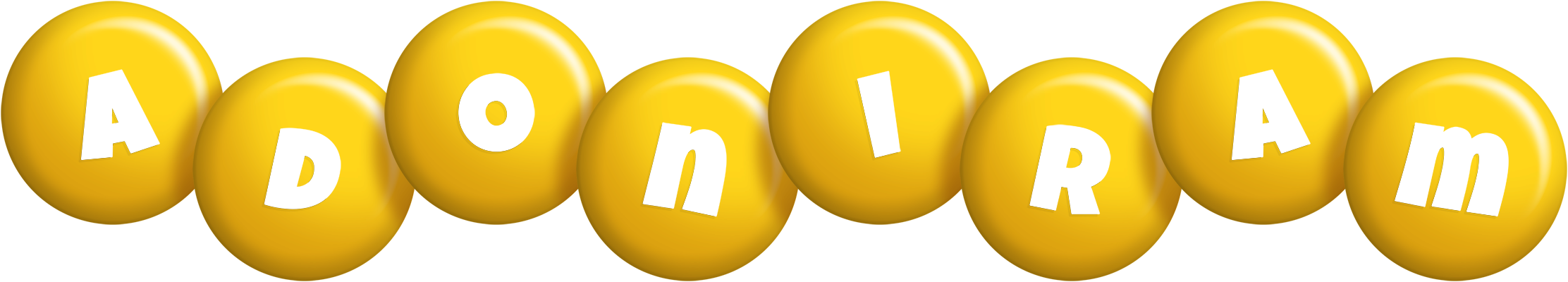 Adoniram candy-yellow logo