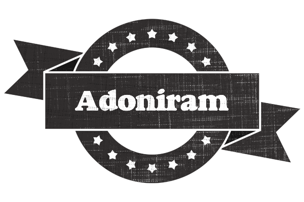 Adoniram grunge logo