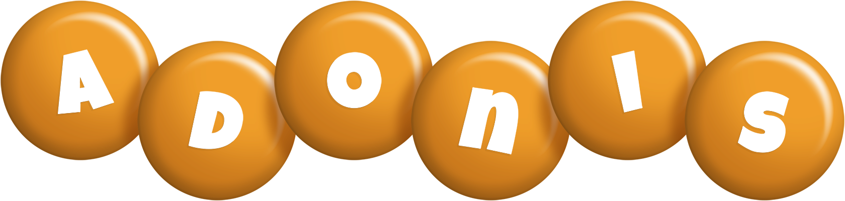 Adonis candy-orange logo