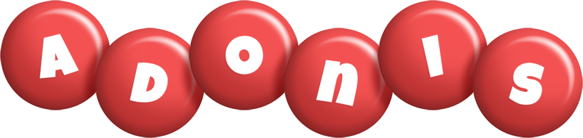Adonis candy-red logo