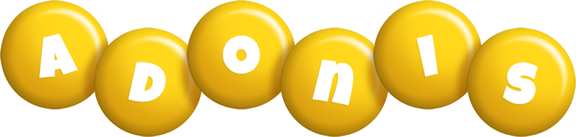 Adonis candy-yellow logo