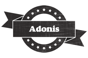 Adonis grunge logo