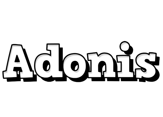 Adonis snowing logo