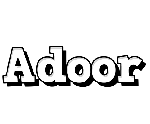 Adoor snowing logo