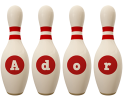 Ador bowling-pin logo