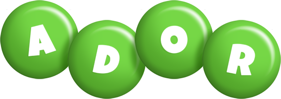 Ador candy-green logo