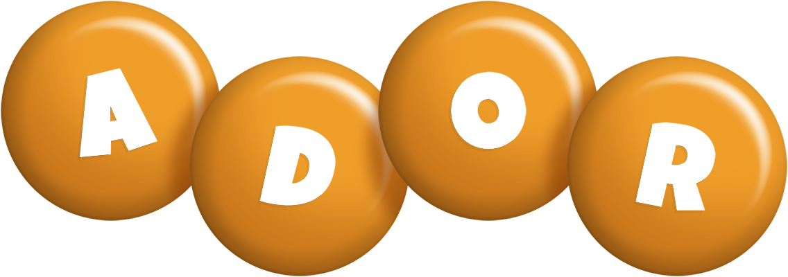 Ador candy-orange logo