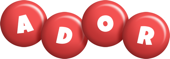 Ador candy-red logo