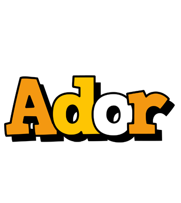 Ador cartoon logo