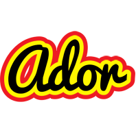 Ador flaming logo