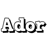 Ador snowing logo