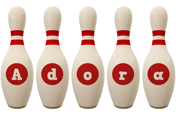 Adora bowling-pin logo