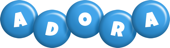 Adora candy-blue logo