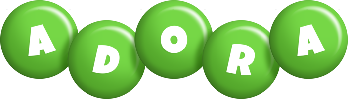 Adora candy-green logo