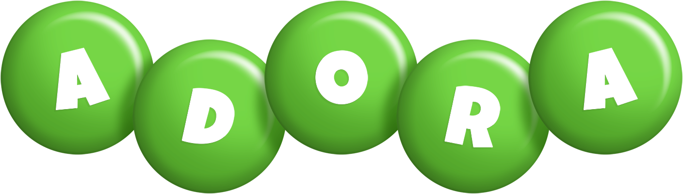 Adora candy-green logo