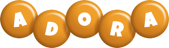 Adora candy-orange logo