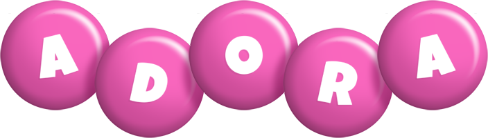 Adora candy-pink logo
