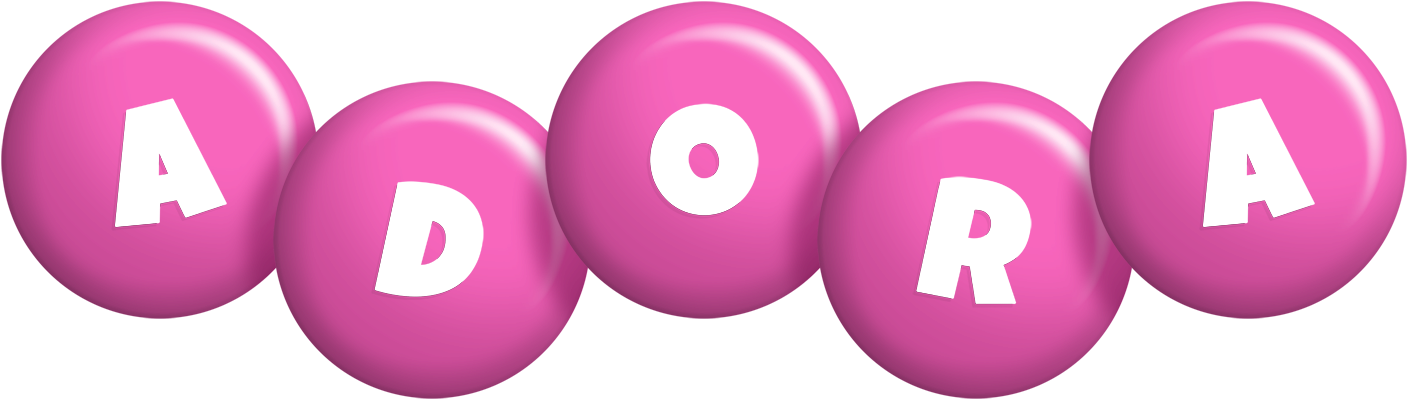 Adora candy-pink logo