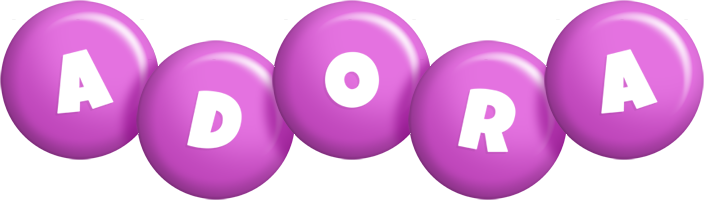 Adora candy-purple logo