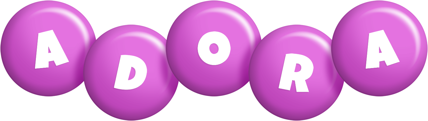 Adora candy-purple logo