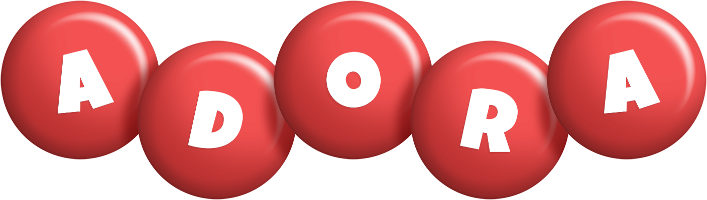 Adora candy-red logo