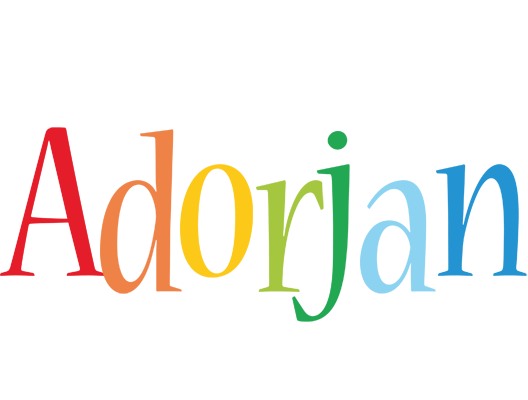 Adorjan birthday logo
